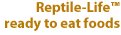 Reptile-Life ready to eat foods.